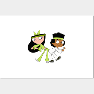 Isabella and Baljeet Disco Miniature Golfing Posters and Art
